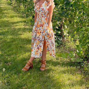 Abercrombie Small Petite Midi Length Dress